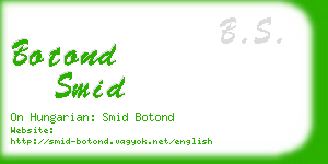 botond smid business card